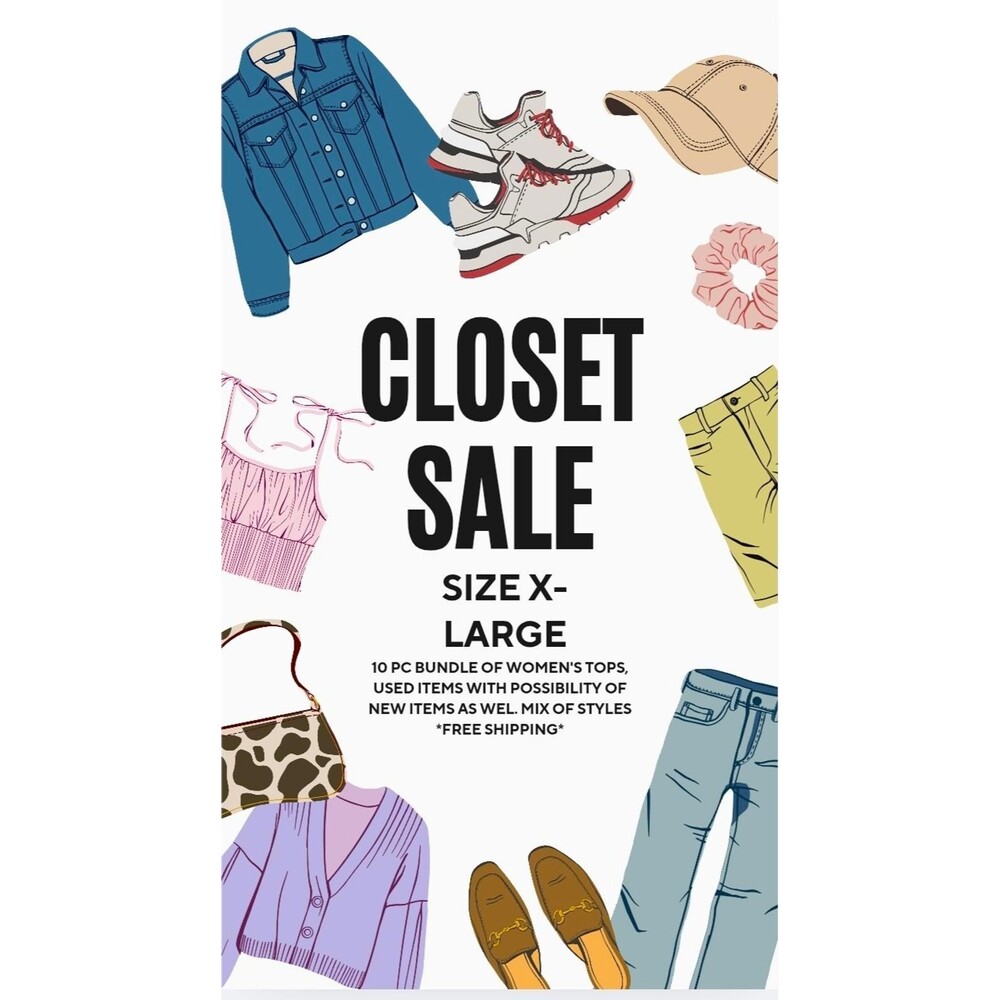 Women's XL closet clean out
